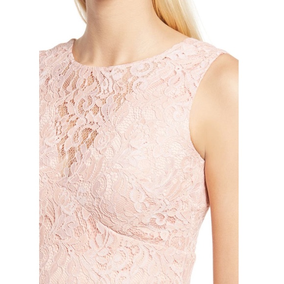 # Vince Camuto Apricot Floral Lace High-Low Cocktail Dress- New With Tag - Picture 16 of 17